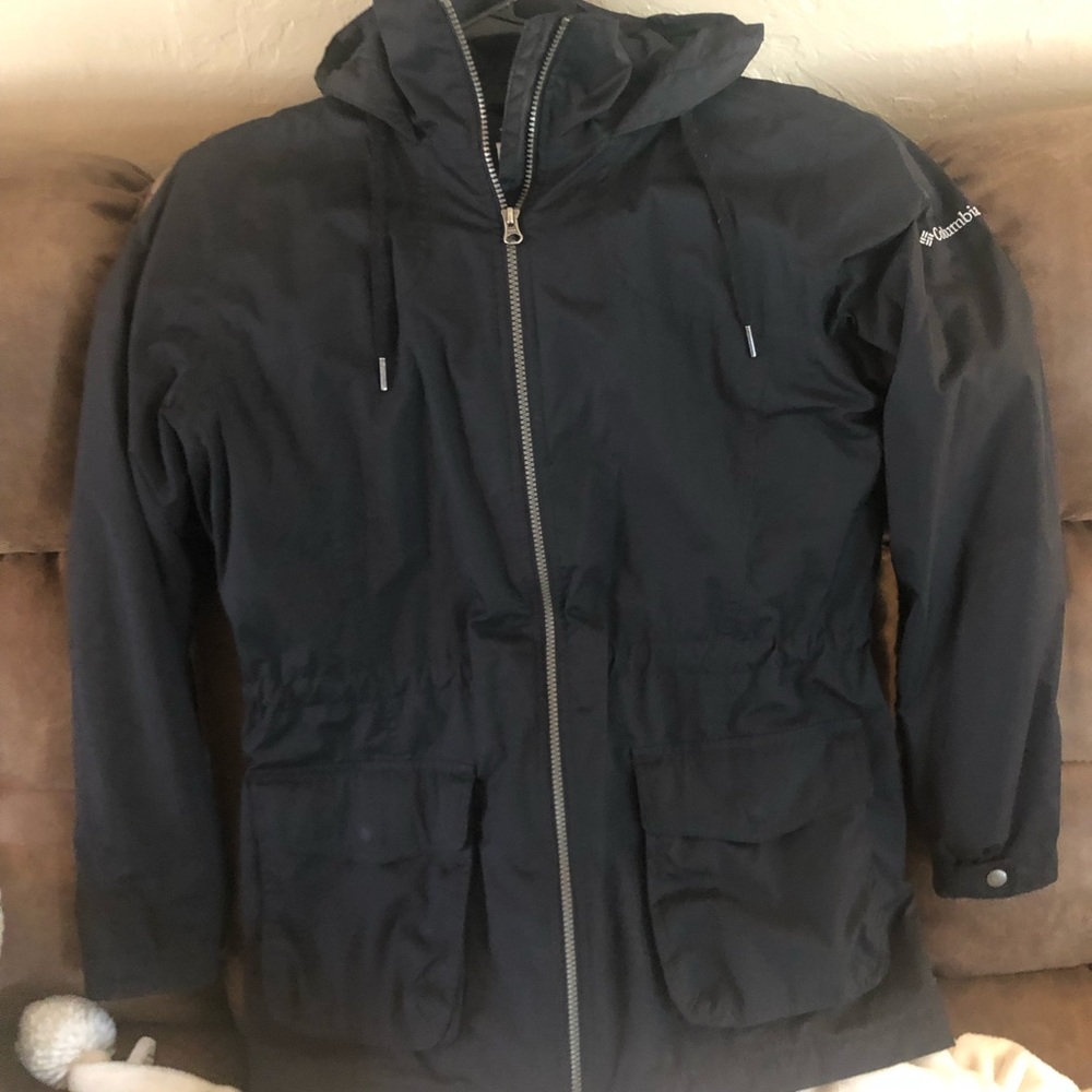 Hooded Columbia Black Winter Coat
